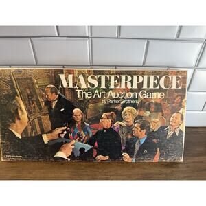 Masterpiece The Art Auction Board Game Parker Brothers VTG 1970 RARE Complete